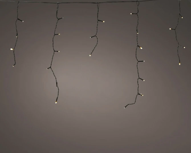 Led icicle l1200h50cm 360l zwt/sft gld, lumineo, tuincentrumoutlet.com