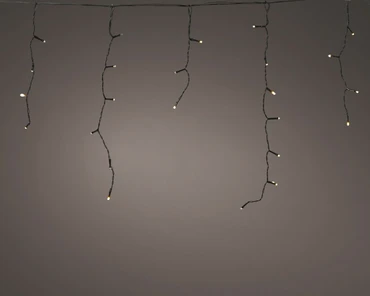 Led icicle l1200h50cm 360l zwt/sft gld, lumineo, tuincentrumoutlet.com