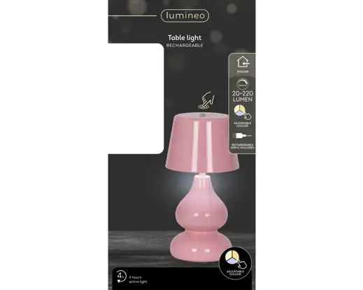 Led opldb.tafellamp h26 48l rz verpakking, Lumineo, tuincentrumoutlet.com