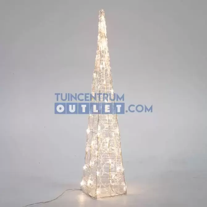 LED piramide acryl steady H58cm, Lumineo, www.tuincentrumoutlet.com