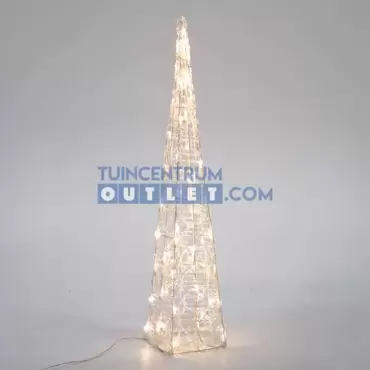 LED piramide acryl steady H58cm, Lumineo, www.tuincentrumoutlet.com