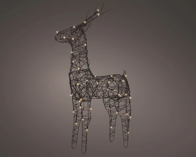 LED rendier wicker steady buiten - afbeelding 2