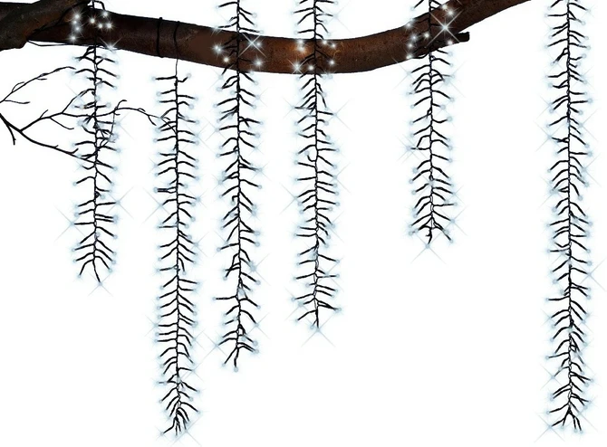 Led treecascade 6xl2m-480l k.wit sfeer, Lumineo, Tuincentrum Outlet