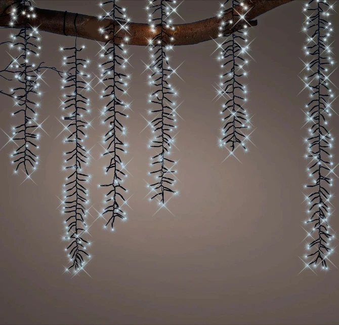 Led treecascade 6xl2m-480l k.wit sfeer 2, Lumineo, Tuincentrum Outlet