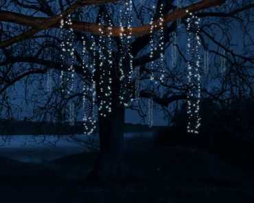 Led treecascade 6xl2m-480l k.wit sfeer 3, Lumineo, Tuincentrum Outlet