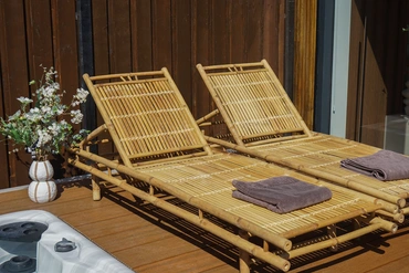 Ligbed Bamboe Loungebed Buiten Lesli Living - afbeelding 11