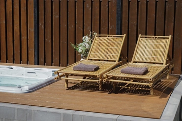 Ligbed Bamboe Loungebed Buiten Lesli Living - afbeelding 13