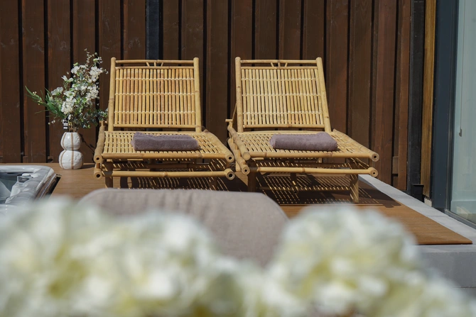 Ligbed Bamboe Loungebed Buiten Lesli Living - afbeelding 14