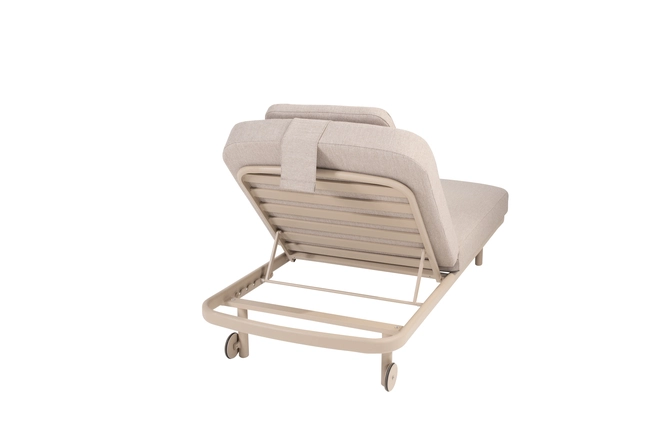 Ligbed Milano Latte Kussens Hoofdsteun 4SO Sunbed Verstelbaar Bed Buiten Tuin 4 Seasons Outdoor - afbeelding 3