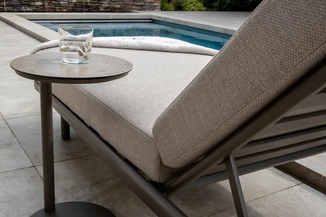 Milano ligbed terre incl. kussen en hoofdsteun details, 4 Seasons Outdoor, tuincentrumoutlet.com