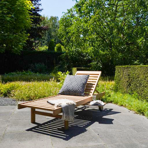 Ligbed teak, Lesli Living sfeer, Tuincentrumoutlet