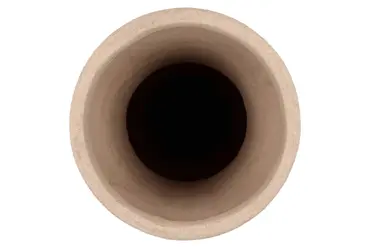 LISBOA BROWN VASE CURVES 20X20X72CM NM bovenkant, Daan Kromhout, tuincentrumoutlet.com