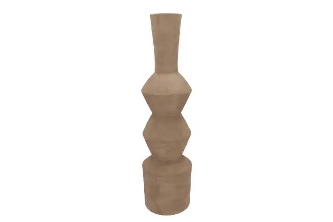 LISBOA BROWN VASE SPARKLE 16X16X59CM NM, Daan Kromhout, tuincentrumoutlet.com