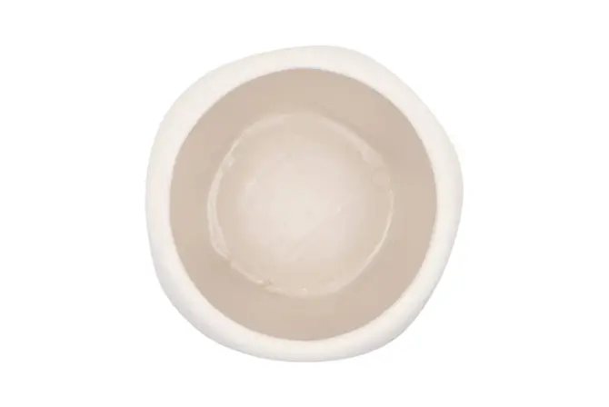 Lisboa organische bloempot voor binnen 20X20X18CM wit - afbeelding 2