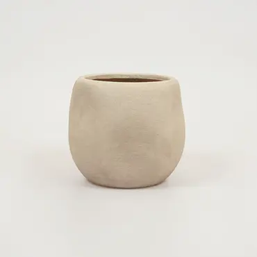 Lisboa organische bloempot voor binnen 20X20X18CM zand, Daan Kromhout, Tuincentrumoutlet.com