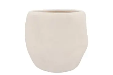 LISBOA WHITE POT 20X20X18CM, Daan Kromhout, Tuincentrumoutlet.com