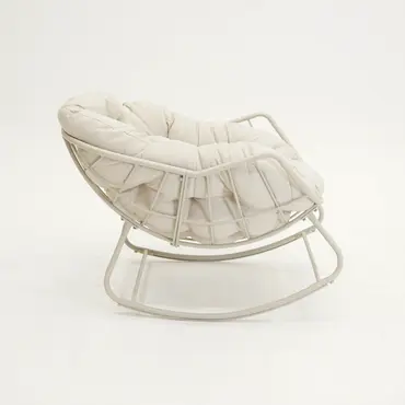 Lounge schommelstoel Royal Rocking II creme - afbeelding 4