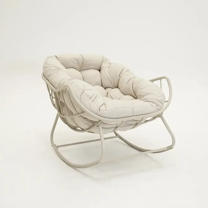 Lounge- schommelstoel Royal Rocking II créme met hoes - afbeelding 3