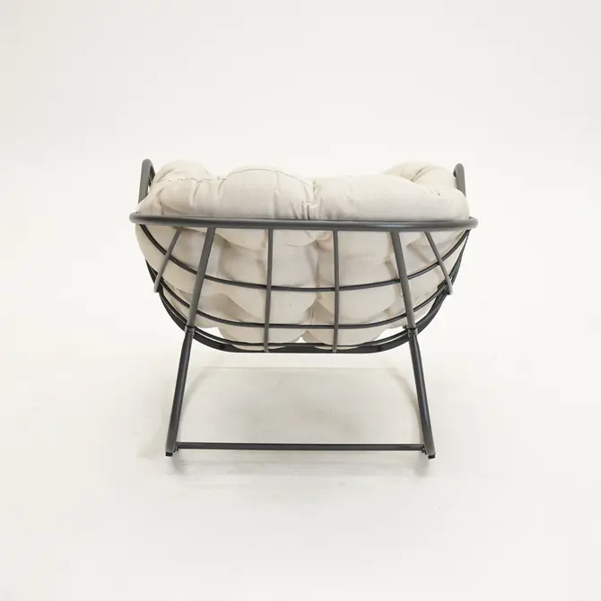 Lounge schommelstoel Royal Rocking II grijs/creme - afbeelding 5