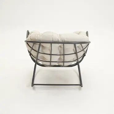 Lounge schommelstoel Royal Rocking II grijs/creme - afbeelding 5