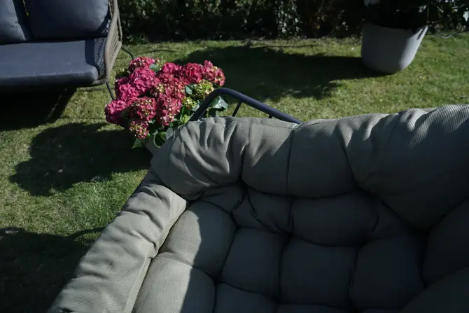 Lounge- schommelstoel Royal Rocking II groen met hoes - afbeelding 5