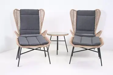 Lounge set Milan Relax Sand 2 stoelen en 1 tafel van SenS-Line, SenS-Line, tuincentrumoutlet