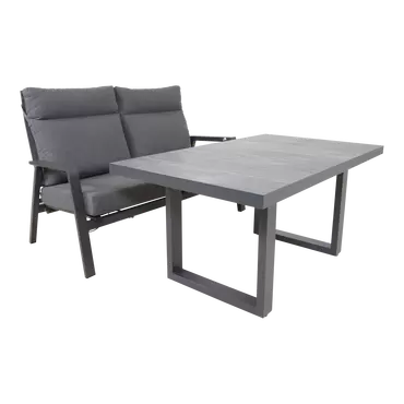 Lounge tafel hoog Prato 2.0 Negro 140x85cm , Lesli Living, Tuincentrumoutlet