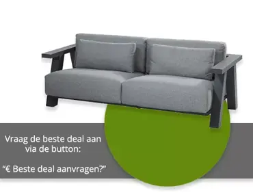 Loungebank Iconic Antraciet Grijs 3 zits Kussens Bank Buiten 4SO - afbeelding 5