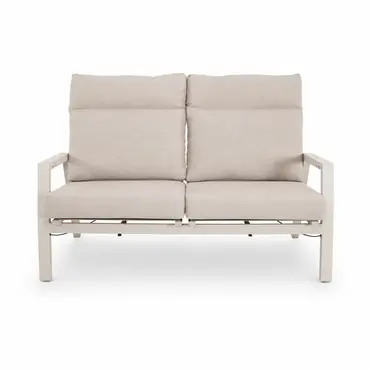 Loungebank Ohio Crema 2-pers voor, Lesli Living, tuincentrumoutlet.com