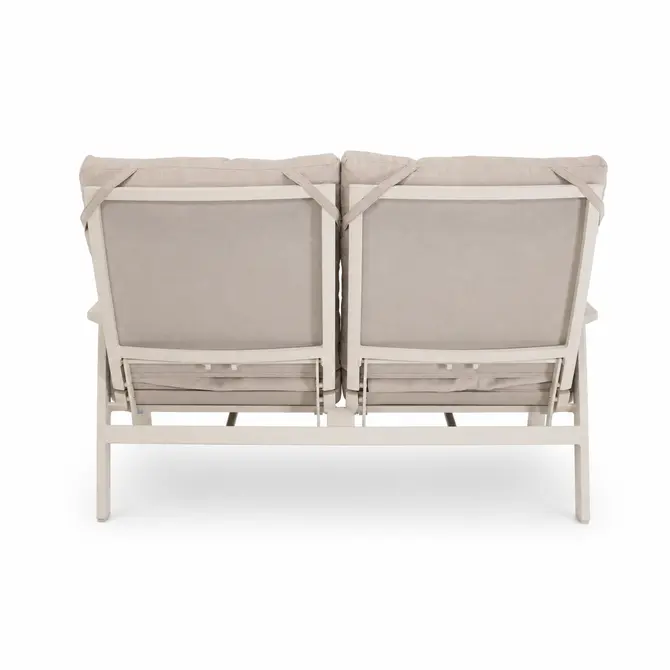 Loungebank Ohio Crema 2-pers zij, Lesli Living, tuincentrumoutlet.com