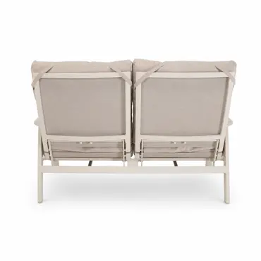 Loungebank Ohio Crema 2-pers zij, Lesli Living, tuincentrumoutlet.com