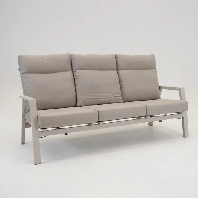 Loungebank Ohio Crema 2-pers kleur, Lesli Living, tuincentrumoutlet.com