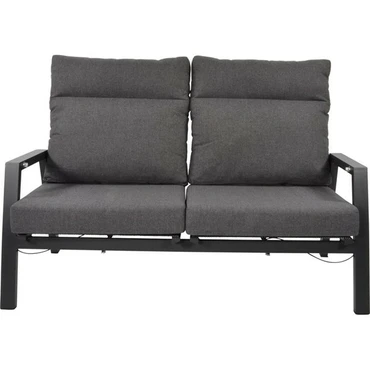 Loungebank Ohio Crema 2-pers voorkant, Lesli Living, tuincentrumoutlet.com