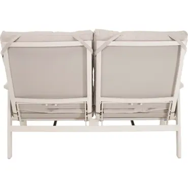 Loungebank Ohio Crema 2-pers achter, Lesli Living, tuincentrumoutlet.com