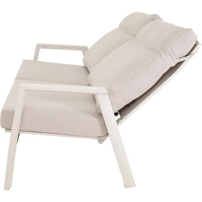 Loungebank Ohio Crema 2-pers zij verstelbaar, Lesli Living, tuincentrumoutlet.com