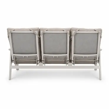 Loungebank Ohio crème 3-pers achter, Lesli Living, tuincentrumoutletl