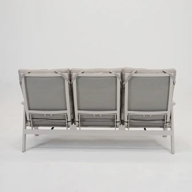 Loungebank Ohio crème 3-pers achter, Lesli Living, tuincentrumoutletl