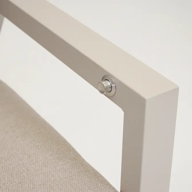 Loungebank Ohio crème 3-pers achter details, Lesli Living, tuincentrumoutletl