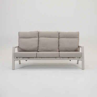 Loungebank Ohio crème 3-pers voor, Lesli Living, tuincentrumoutletl