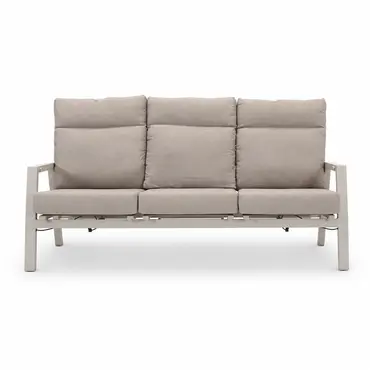 Loungebank Ohio crème 3-pers voor, Lesli Living, tuincentrumoutletl