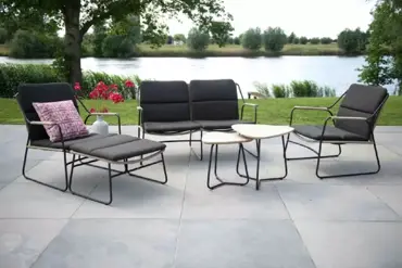 Loungebank Scandic - met kussens - Rope www.tuinmeubels.nll