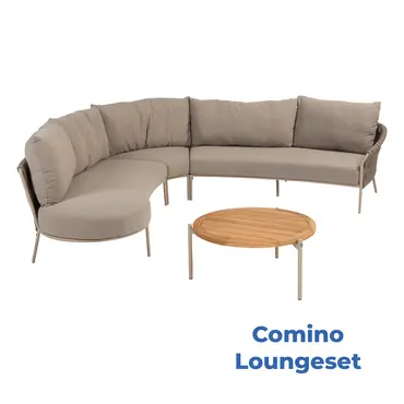 Comino loungeset met Yoga koffietafel, 4 Seasons Outdoor, Tuincentrumoutlet