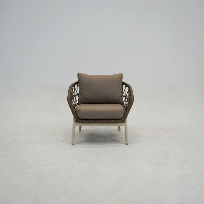 Loungeset Dakota 4-delig Bruin loungebank detail, Vita, tuincentrumoutlet