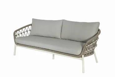 Loungeset Dakota 4-delig Bruin loungebank, Vita, tuincentrumoutlet