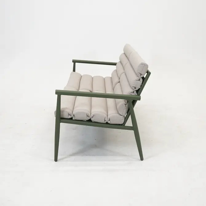 Loungeset harper olive zijkant bank, Lesli Living, tuincentrumoutlet.com