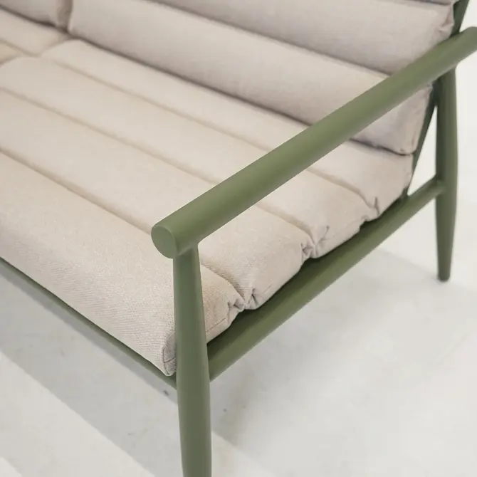 Loungeset harper olive detail poot, Lesli Living, tuincentrumoutlet.com