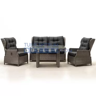 Loungeset Ibiza 4 delig wicker - afbeelding 13