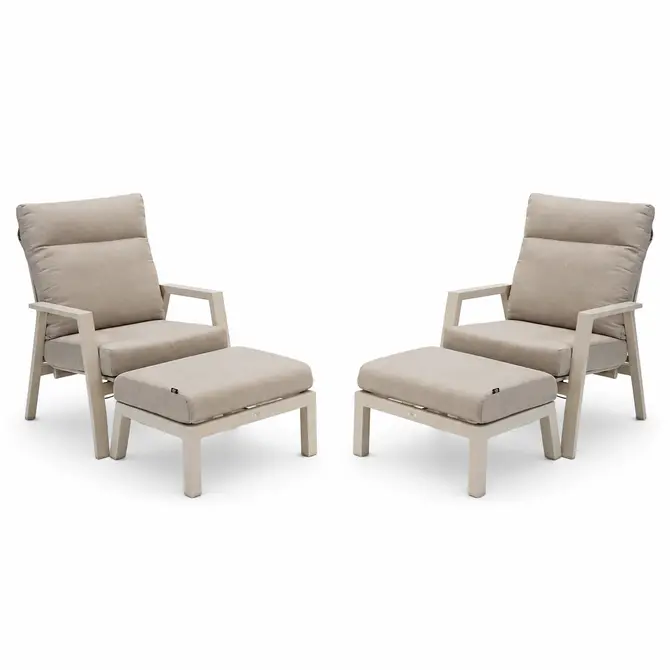 Loungestoel ohio creme, Lesli Living, tuincentrumoutlet.com