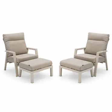Loungestoel ohio creme, Lesli Living, tuincentrumoutlet.com