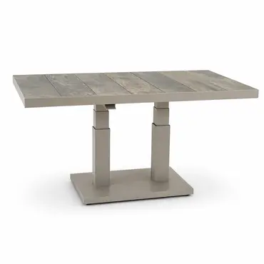 Loungeset Ohio crème klein met Prato loungetafel tafel hoog, Lesli Living, Tuincentrumoutlet.com